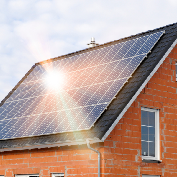 Solar Panels on a Roof in London